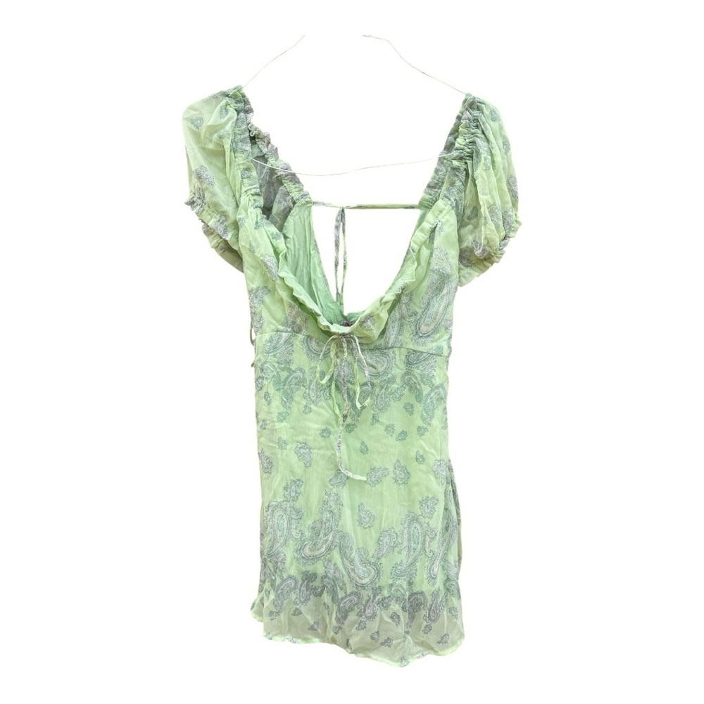 Urban Outfitters Becca Printed Puff Sleeve Mini Dress - Picture 5 of 11